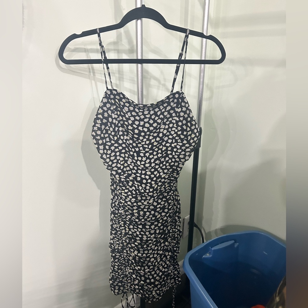 Ruched flower dress from bar iii